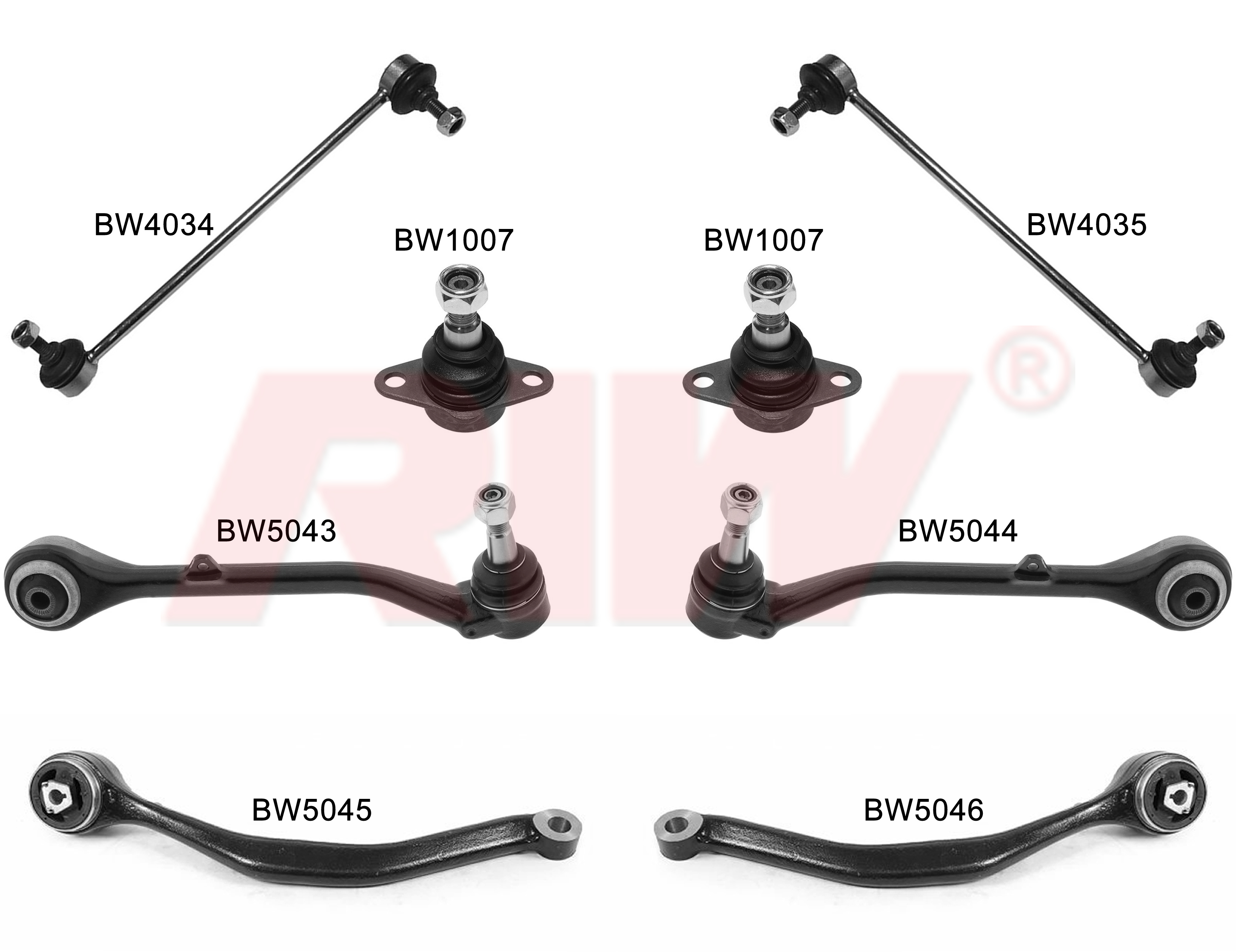 Front Strut Kit For BMW E83 X3 2004-2010 With Standard Suspension 
