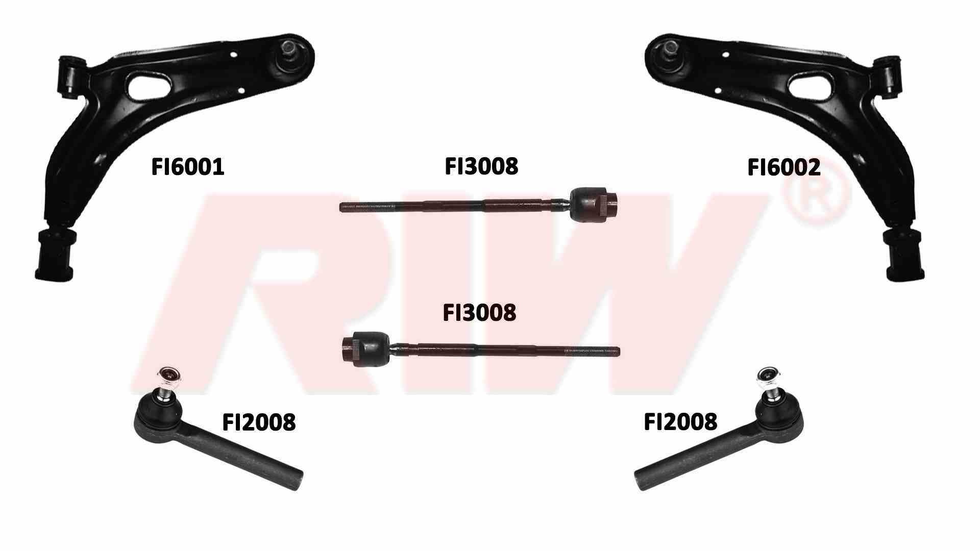 FIAT UNO (146A-E) 1983 - 2001 Kit De Suspensión y Direccion