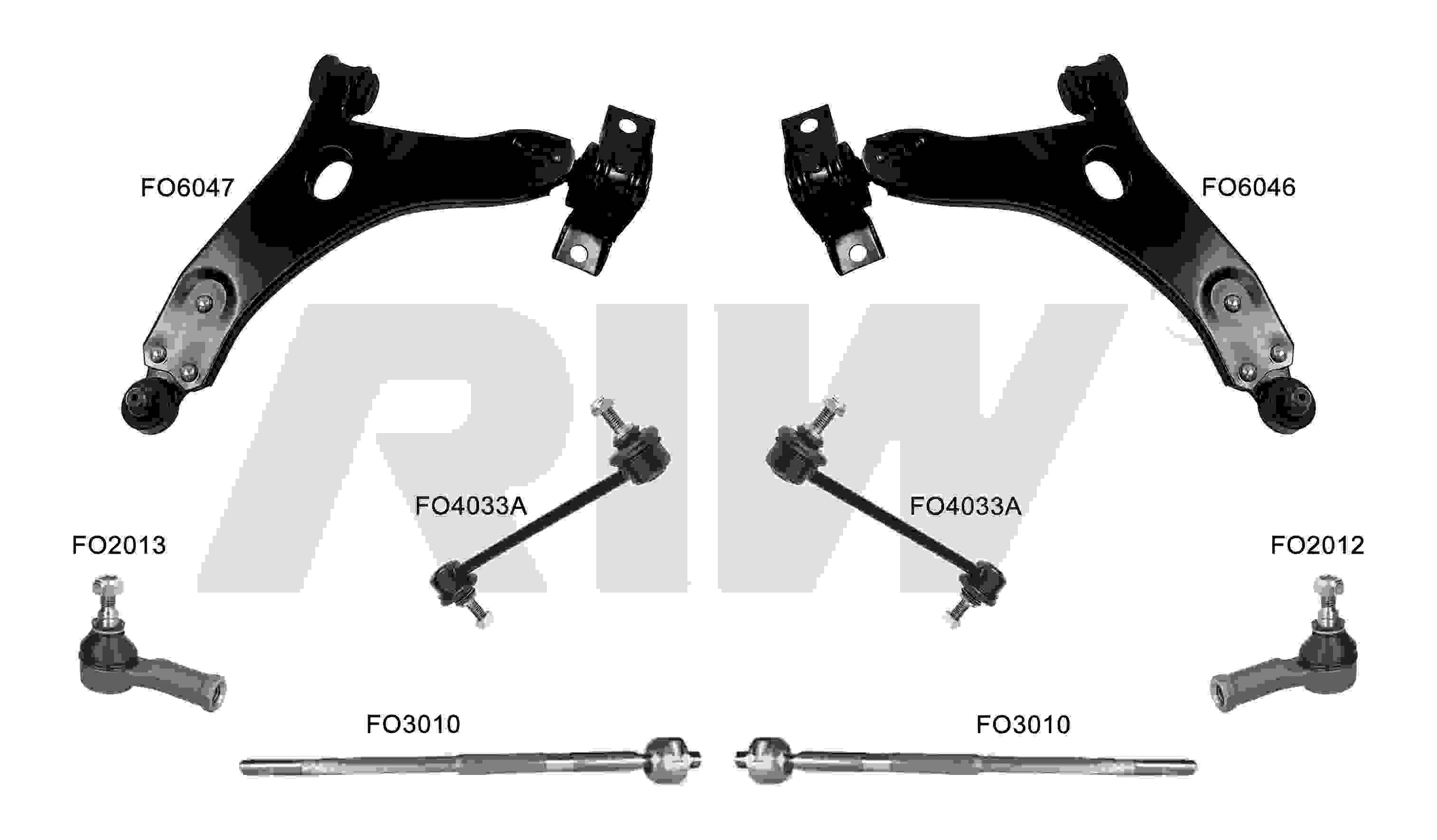 FORD FOCUS (I DAW-DBW) 1998 - 2004 Kit De Suspensión y Direccion