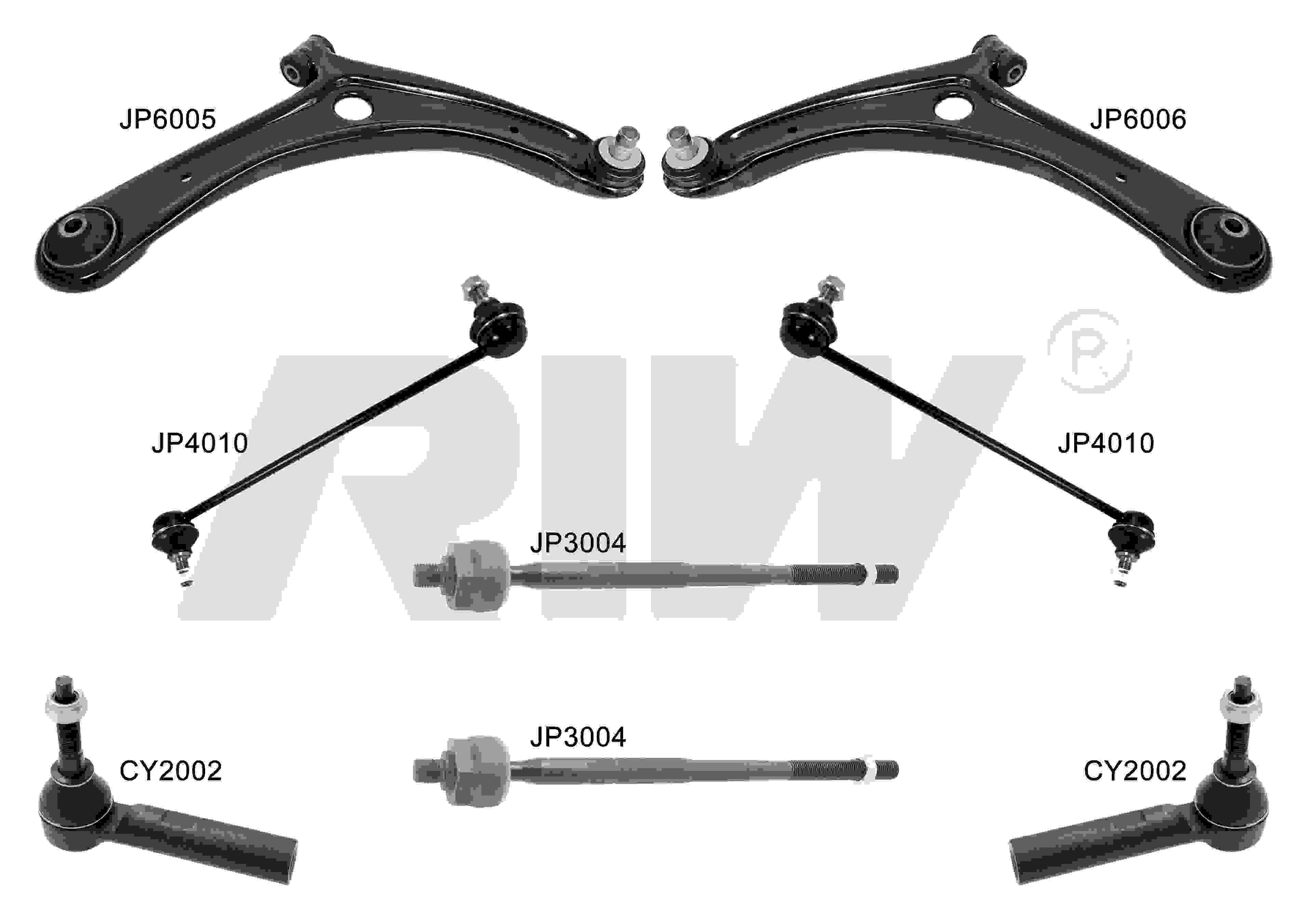 DODGE CALIBER 2006 - 2012 Kit De Suspensión y Direccion