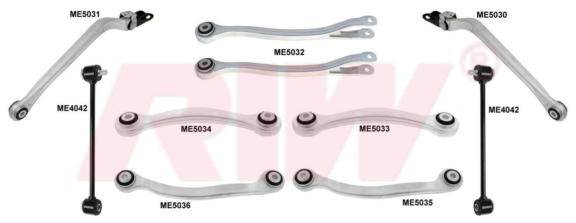 MERCEDES SL (R230) 2001 - 2012 Kit De Suspensión y Direccion