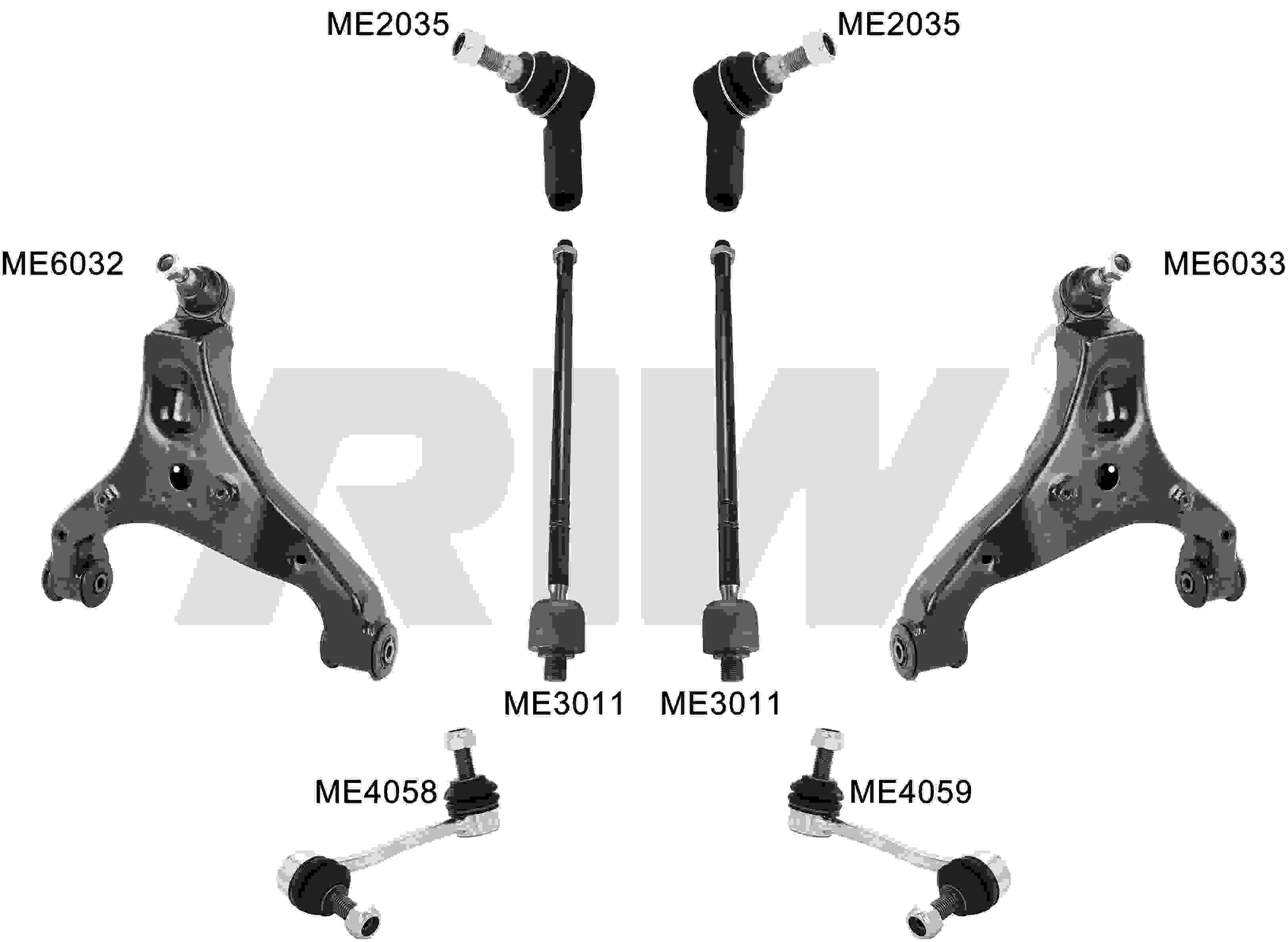 VOLKSWAGEN CRAFTER (2E, 2F) 2006 - 2016 Kit De Suspensión y Direccion