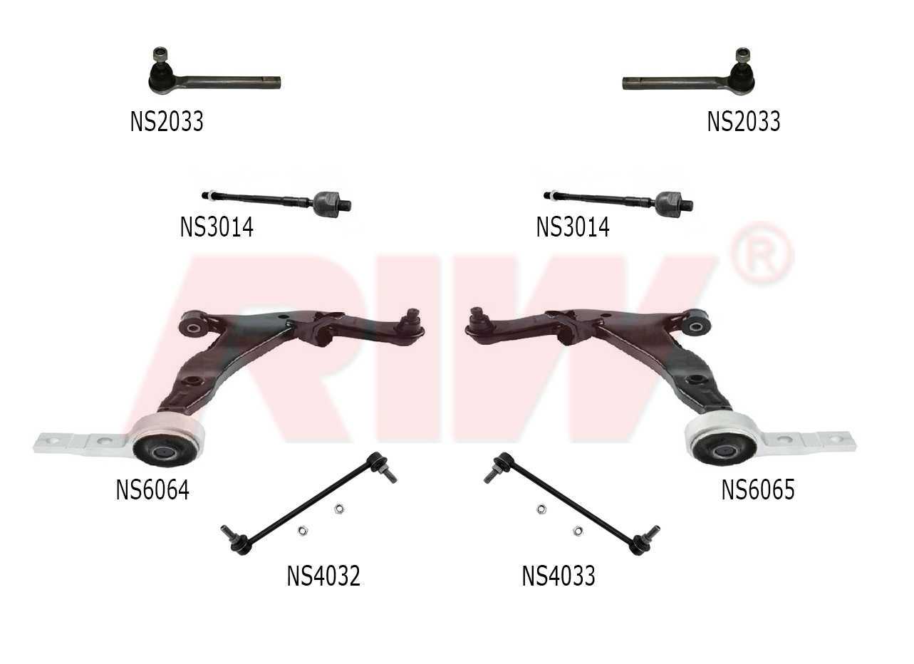 NISSAN MURANO (Z50) 2003 - 2007 Kit De Suspensión y Direccion