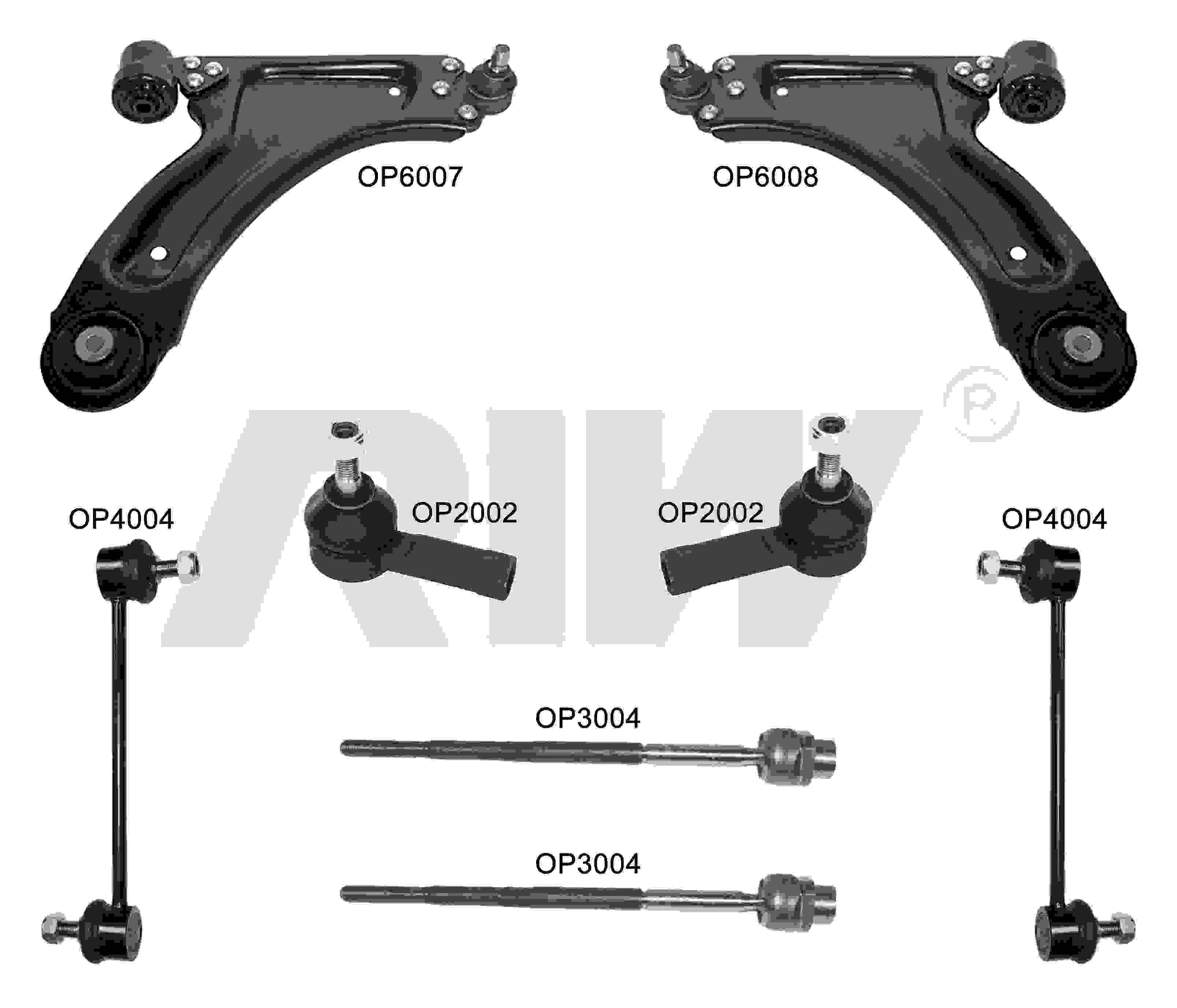 OPEL CORSA (C) 2000 - 2006 Kit De Suspensión y Direccion