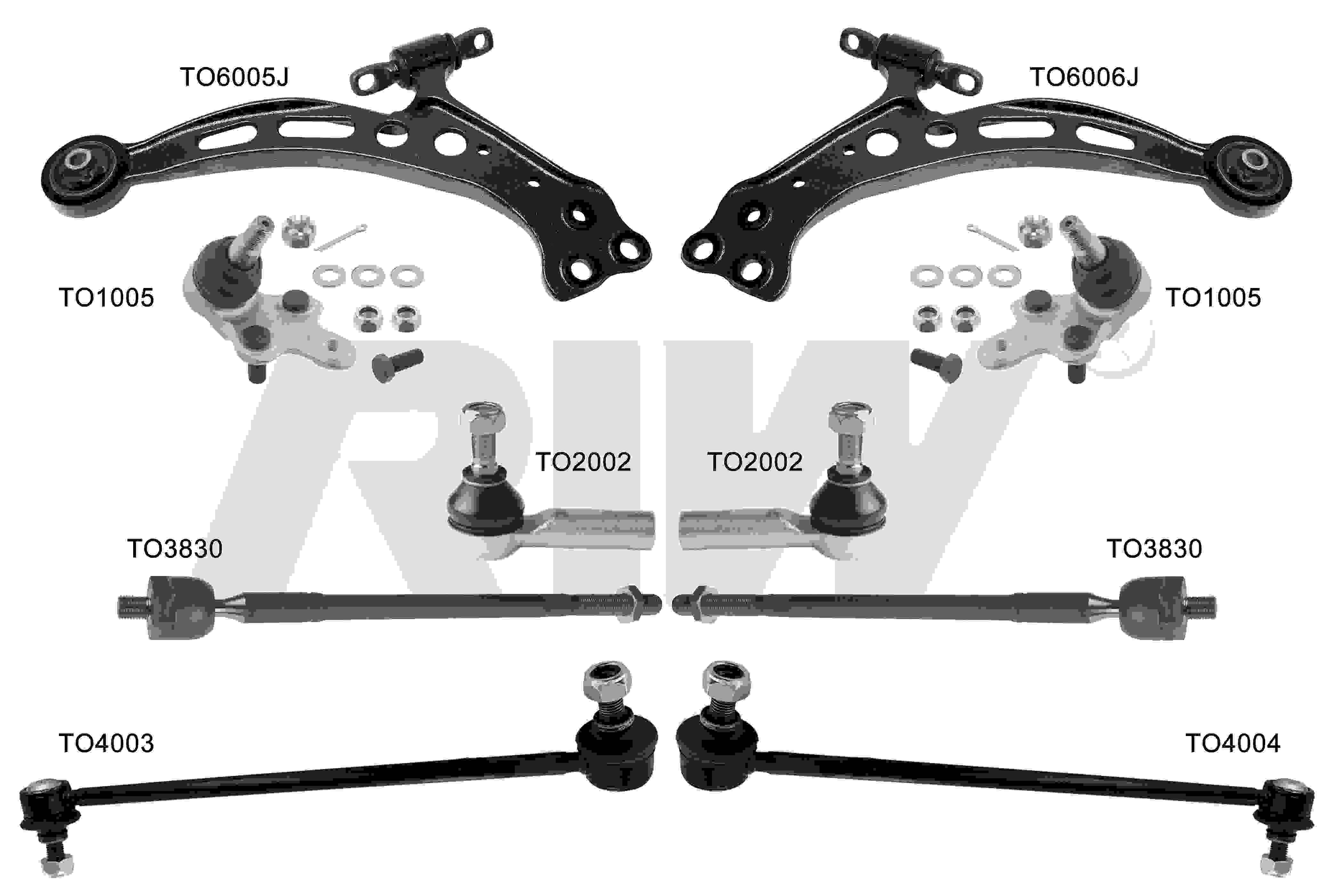 TOYOTA AVALON (XX10, XX20) 1995 - 2004 Süspansiyon Kit